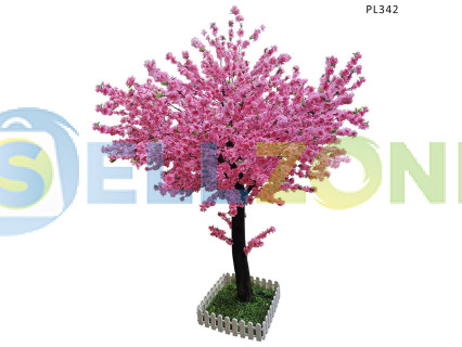 Τεχνητό ροζ δέντρο για διακόσμηση Ροδακινιά 1.5m - PL342